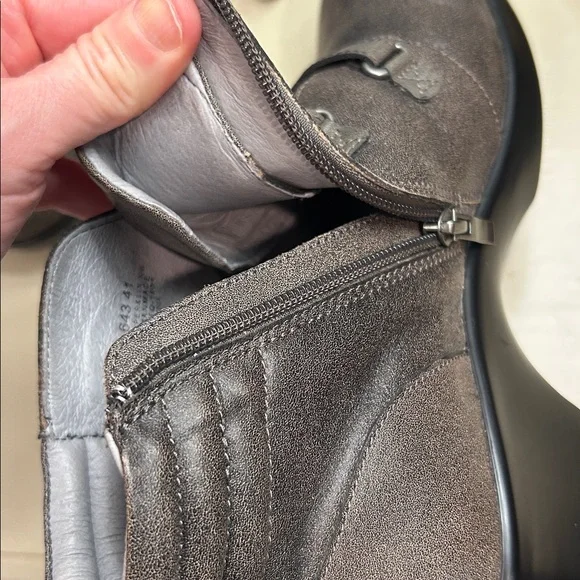 Alegria Metallic Gray Ankle Boots - Picture 12 of 15